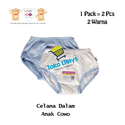 LIBBY ISI 2 PCS CELANA DALAM ANAK LAKI - LAKI UNDERWEAR BOY