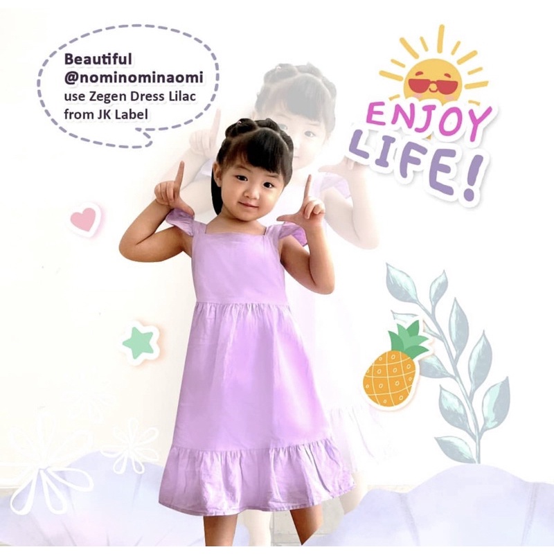 JK LABEL'S ZEGEN DRESS - DRESS ANAK PEREMPUAN/DRESS ANAK MURAH