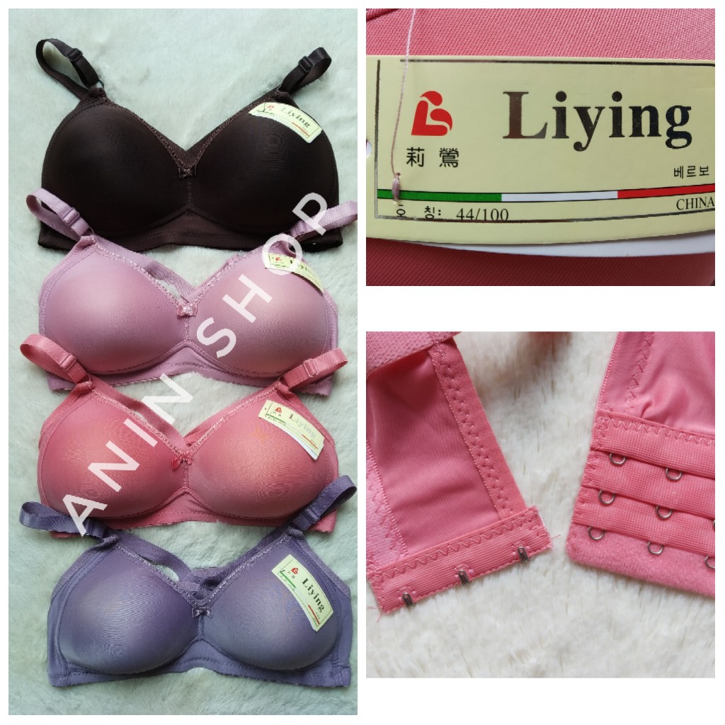 BH BUSA LIYING Kancing 2 | Bh Tanpa Kawat | BH WANITA DEWASA | BH BUSA LIYING