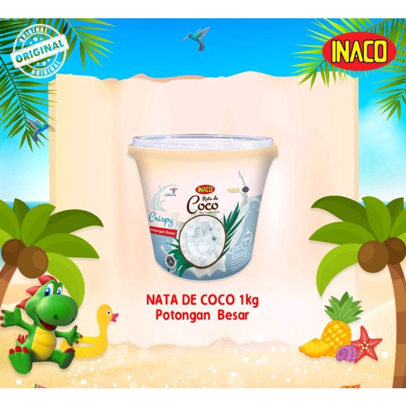 

Inaco Nata De Coco Crispy 1 Kg 15MM Besar