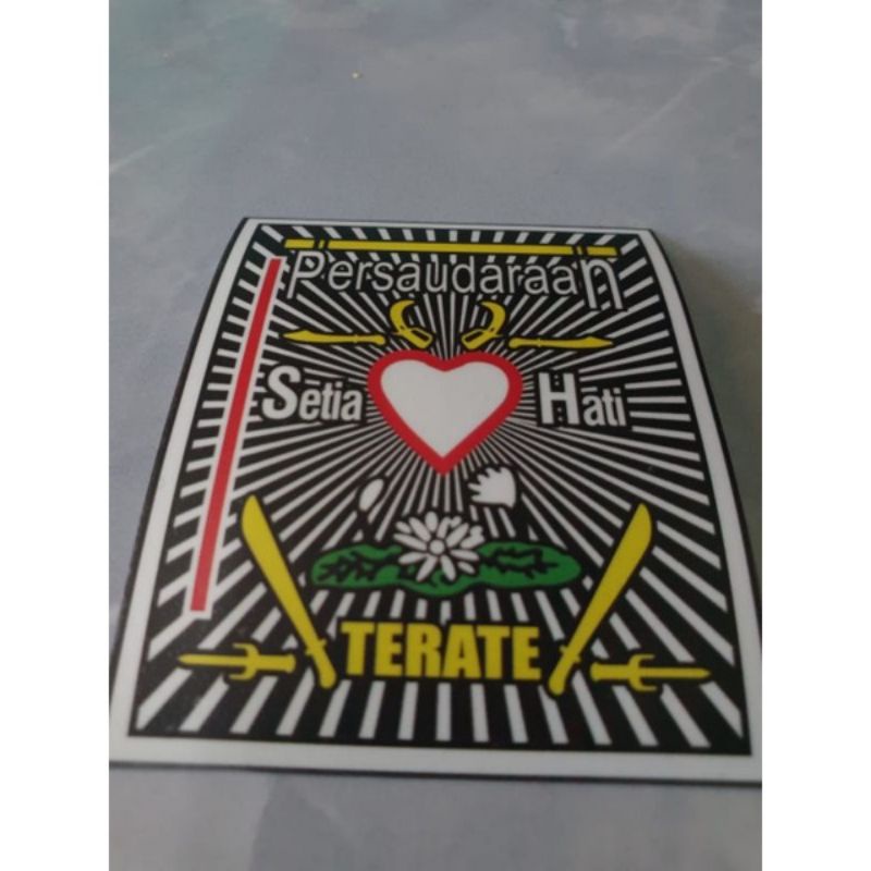 

Sticker psht/ setiker Printing Lambang Logo PSHT Setia Hati Terate anti luntur/pudarr