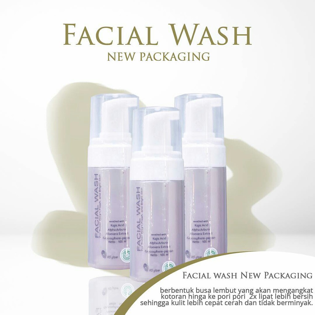 FACIAL WASH MS GLOW/ SABUN WAJAH MS GLOW