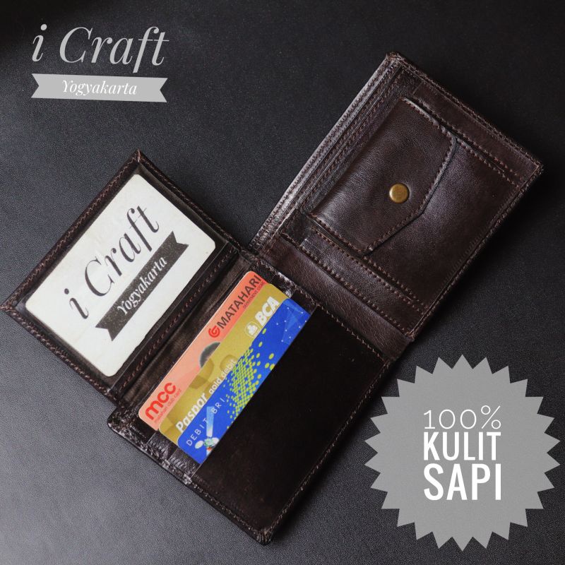 Dompet Kulit Pria / Wanita Kulit Sapi Original