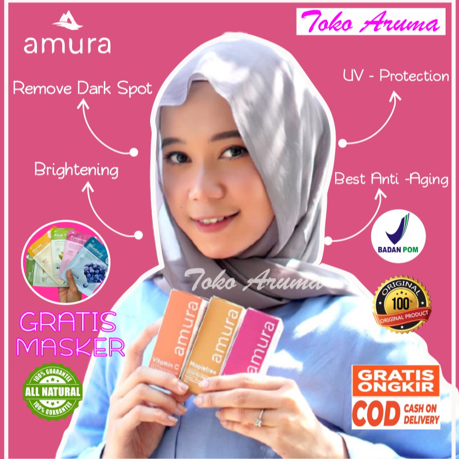 Amura Serum Amura Expert Serum Kecantikan Skincare Skin care Wajah Glowing Gold Serum Jerawat Acne