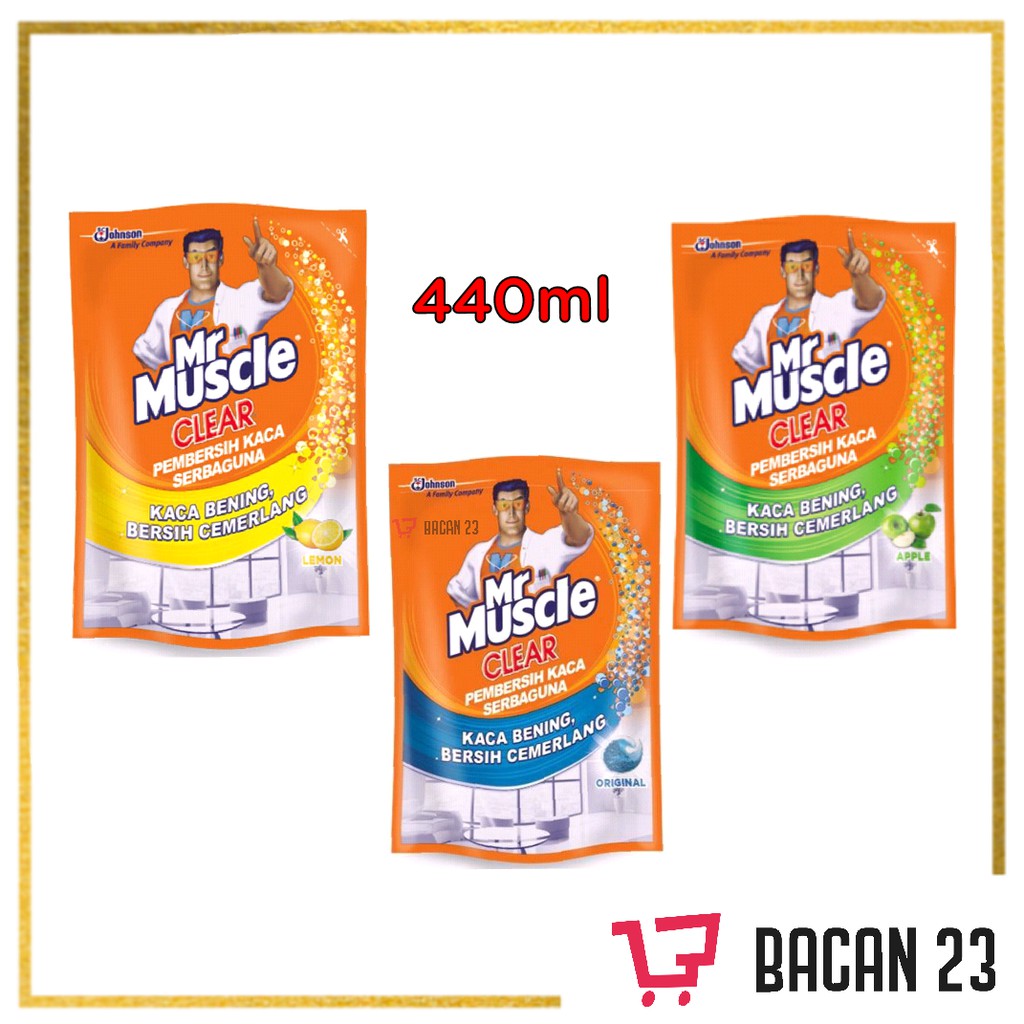 Mr. Muscle Clear (440ml) / Pembersih Kaca / Bacan 23 - Bacan23