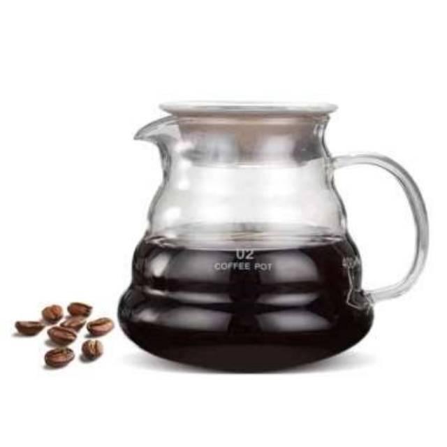 COFFEE SERVER KETTLE 600 ml (02) / TEKO KACA / TEKO KOPI / SERVER V60