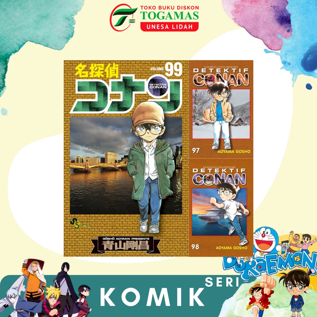 KOMIK DETEKTIF CONAN 96, 97, 98, 99, 100,101,102 KARYA AOYAMA GOSHO