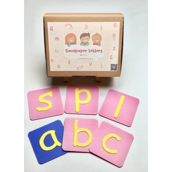 

mini SPL sandpaper letters DIY Montessori language - LOWERCASE Murah