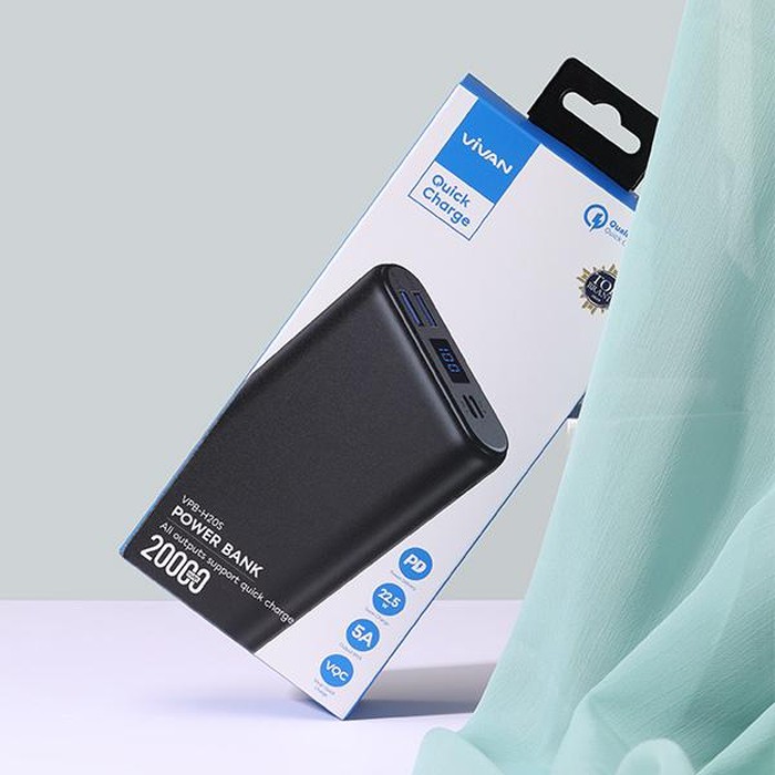 Vivan VPB-H20S 20000mAh Power bank 3 Input &amp; 3 Output Garansi 1 Tahun