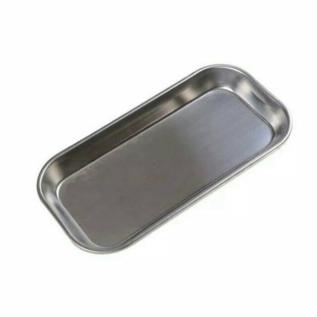 Dental tray stainless steel surgical nampan baki instrument alat gigi instrumen nierbeken neirbeken