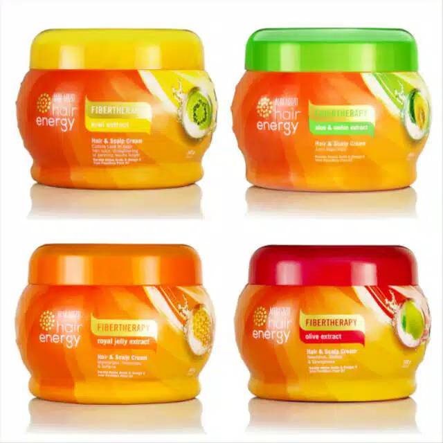 MAKARIZO Hair Energy Fibertherapy Creambath 500gr (✔️BPOM) Aloe Kiwi Royal Jelly Ginseng (KIM)