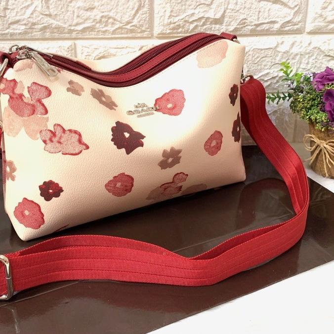 Promo (BISA COD) Jamjo Tas Selempang Coach Jennie 2Ruang C0026 Import Premium Batam <<