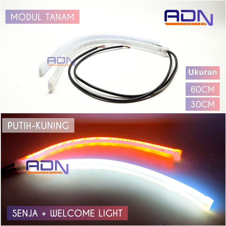 Lampu SENJA DRL Alis SLIM 30 60cm Fleksibel Modul Tanam WELCOME LIGHT