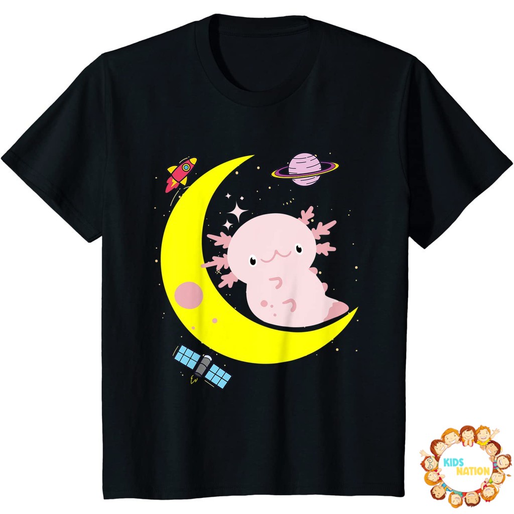 Baju anak Space Axolotl Kawaii Pastel Goth Japan Anime Lover Gift T-Shirt