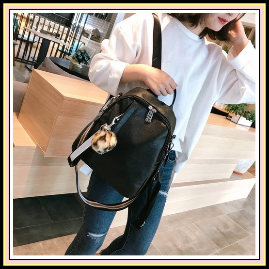 Tas Ransel Wanita Murah Kulit Batam Mini Anti Maling Korea Import G7P5 Mv_Marvelouz Ransel Wanita Mv