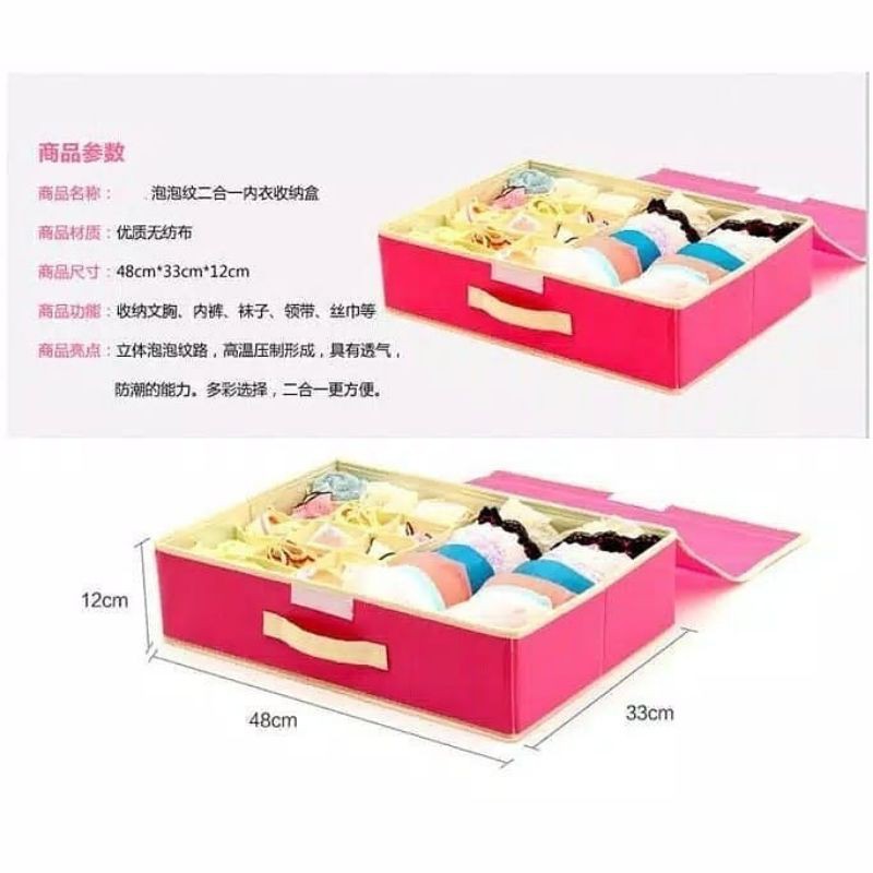 Underware Storage Box / Tempat Pakaian Dalam / Underware Wanita