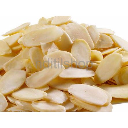 

Raw Almond Slice Kacang Almond mentah kemasan 100 gram