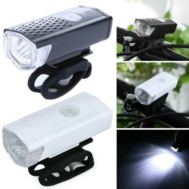 Lampu sepeda cas recharger
