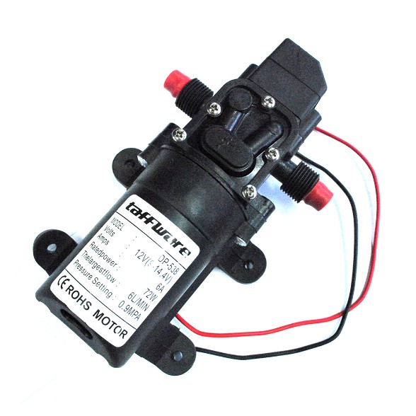 Taffware Good Pump Pompa Air Elektrik High Pressure 12V 72W 130PSI DP-538 Pompa High Pressure