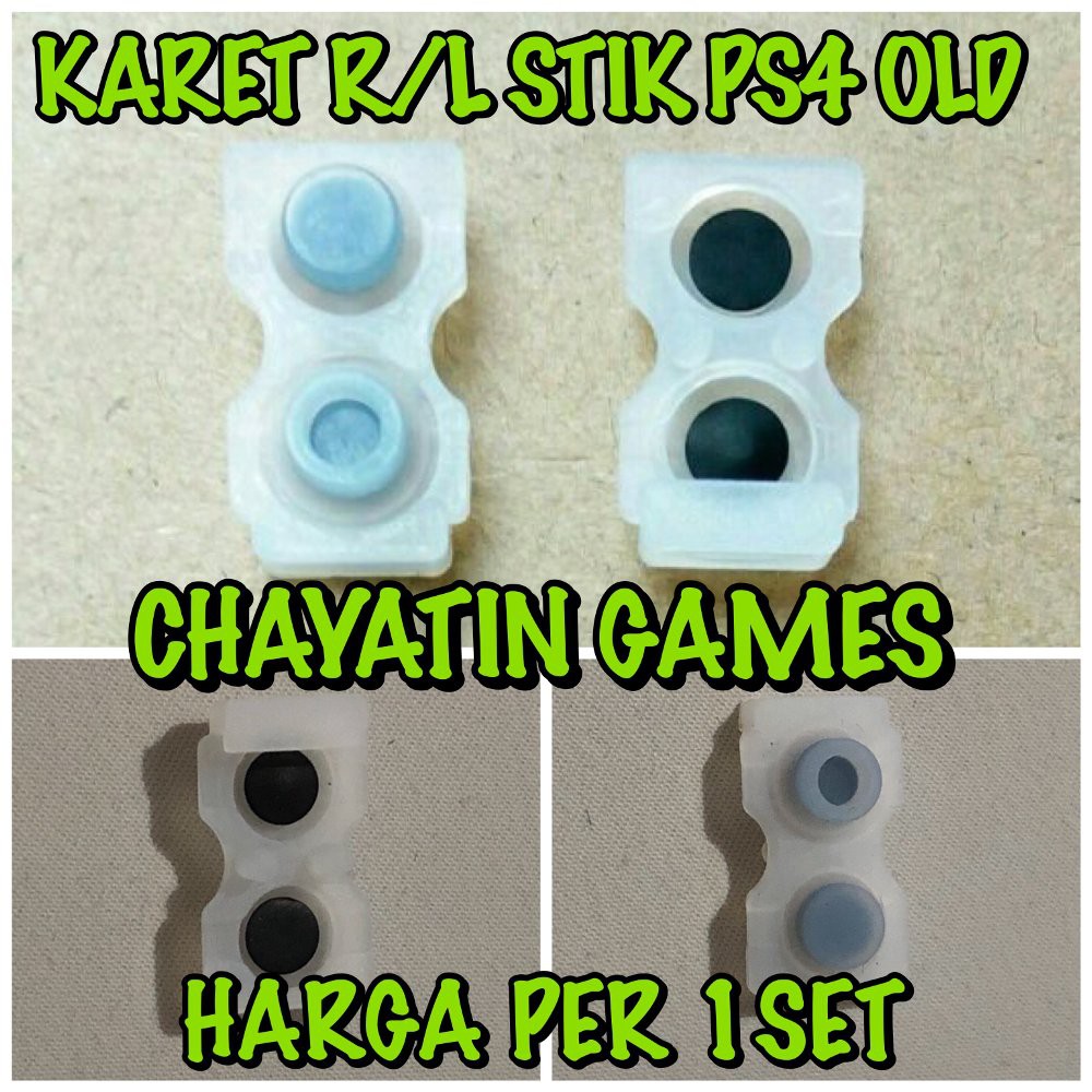 KARET R/L STIK PS4 VERSI OLD / PERTAMA (PER 20 BIJI/PCS)