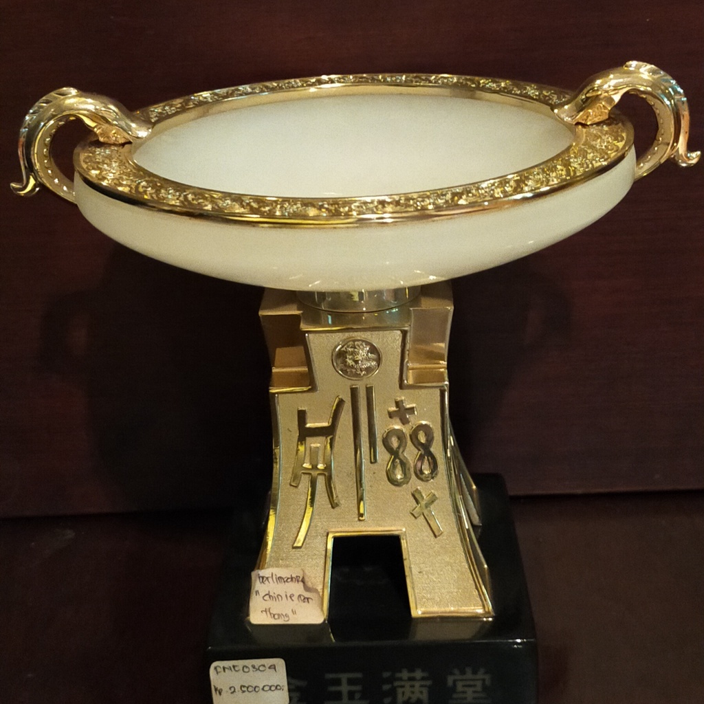 China Gold Ornament Piring Giok Putih CG001