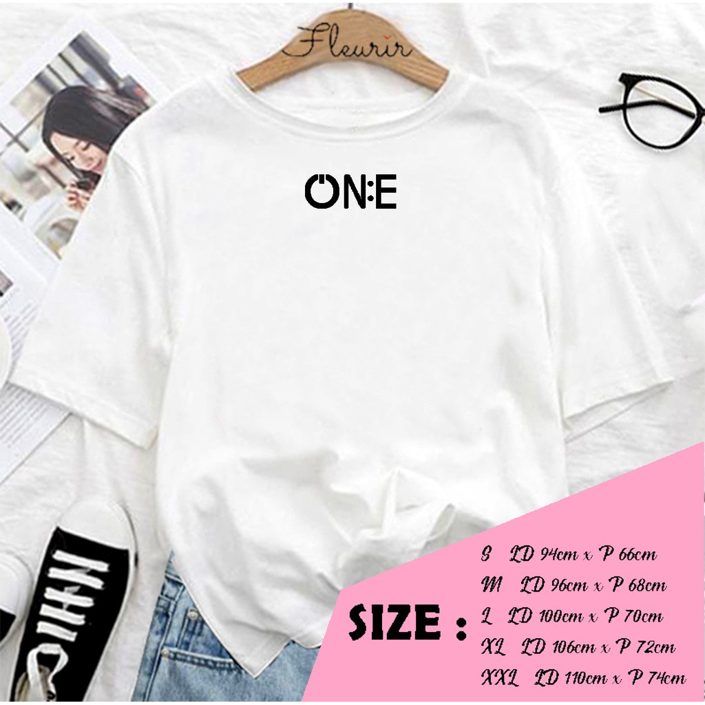 FLEURIR - KAOS ONE SMALL PL WANITA DEWASA LENGAN PENDEK TEE UNISEX