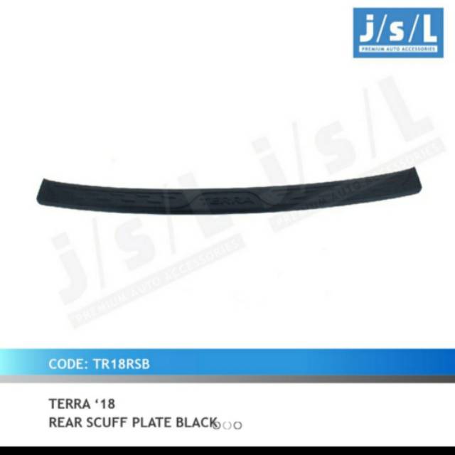 Sillplate belakang mobil Nissan Terra 2018 hitam jsl