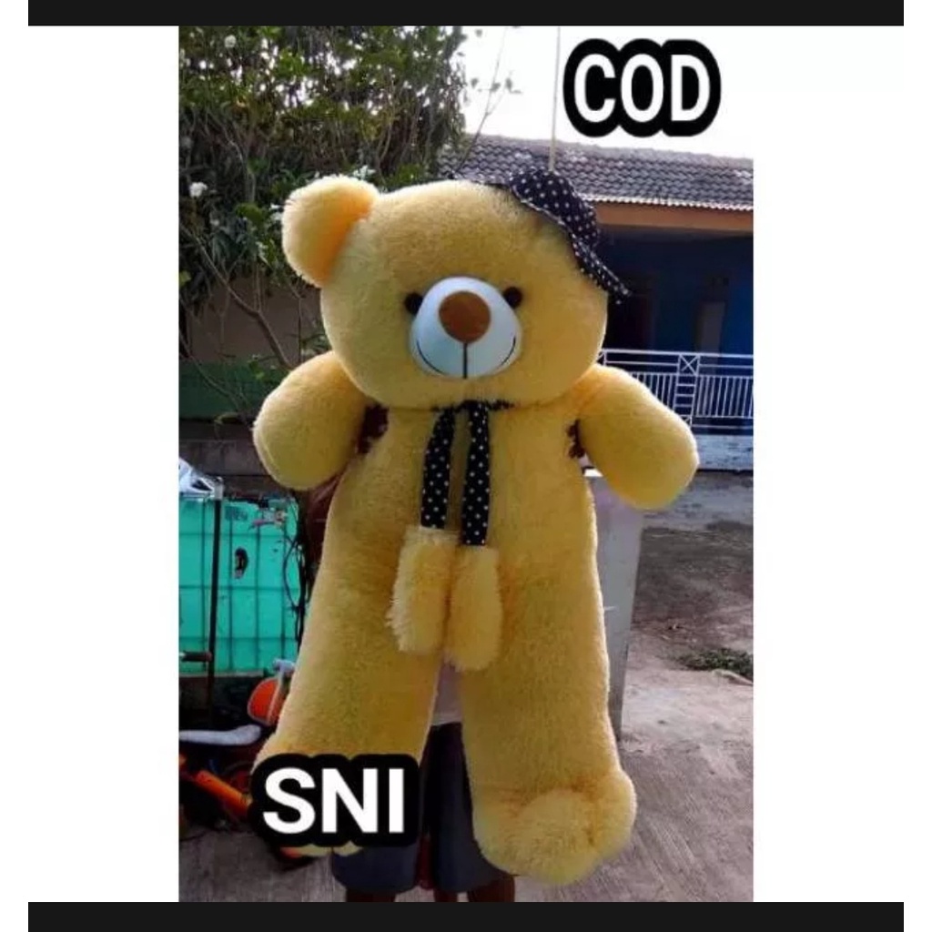 Boneka teddy jumbo 1 meter / boneka teddy bear jojon / boneka kualitas import boneka beruang viral