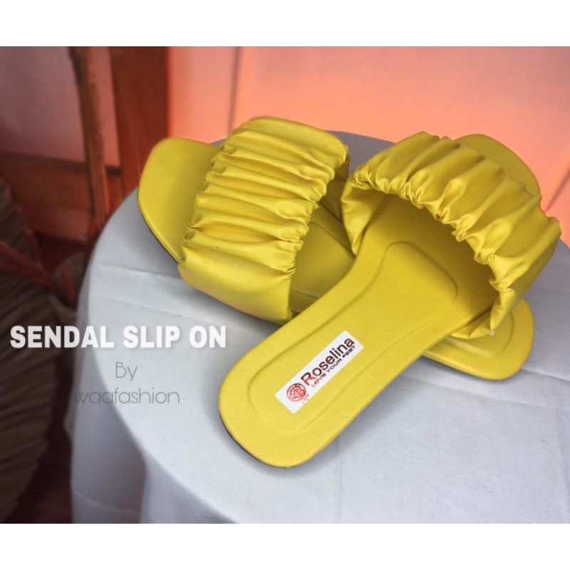 Sandal Wanita Terbaru Slip sandal slip on sandal wanita terbaru murah kekinian Sandal Teplek Wanita-2
