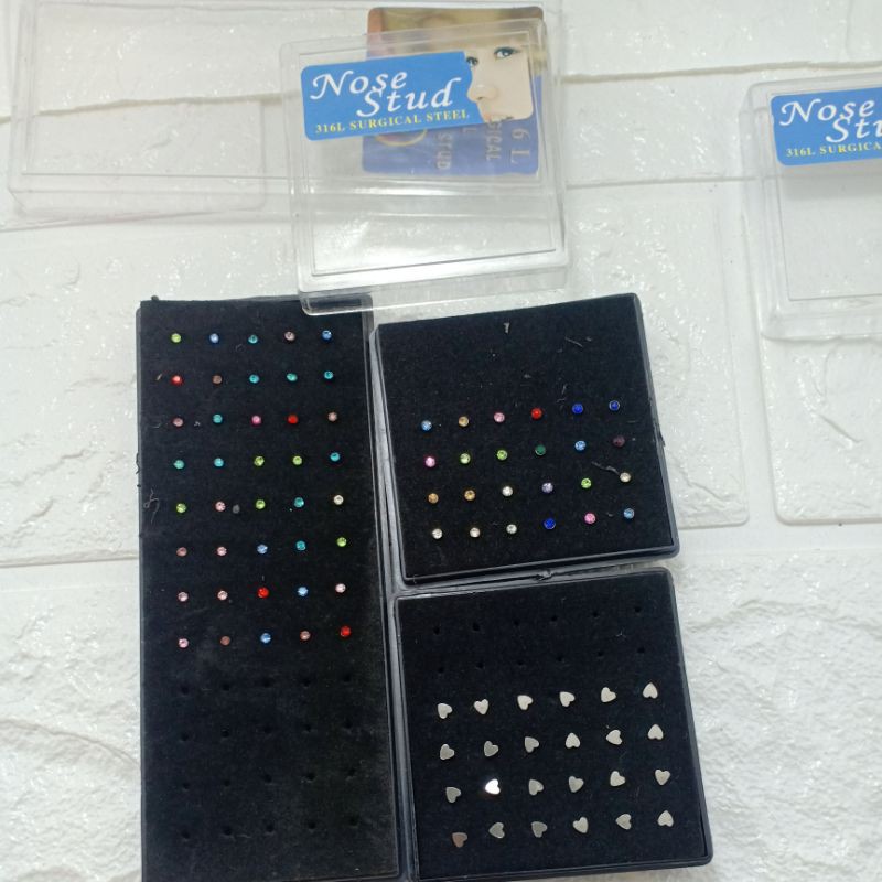 Tindik hidung mata,anting tindik hidung isi 6pcs