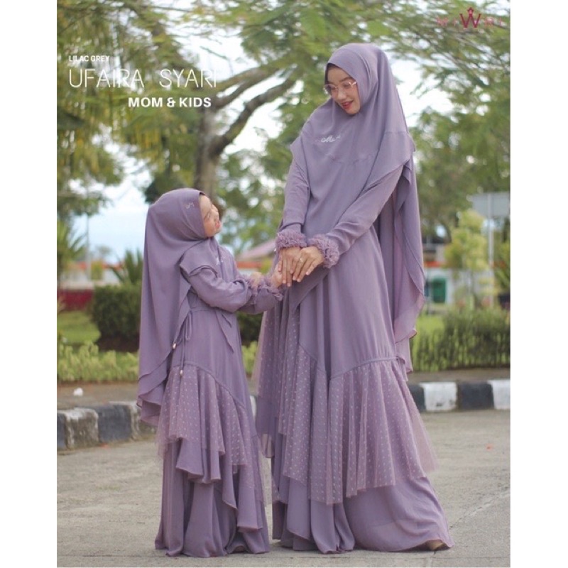 baju couple / set mom and kids / Ufaira Set Syari Couple ori by Miwri