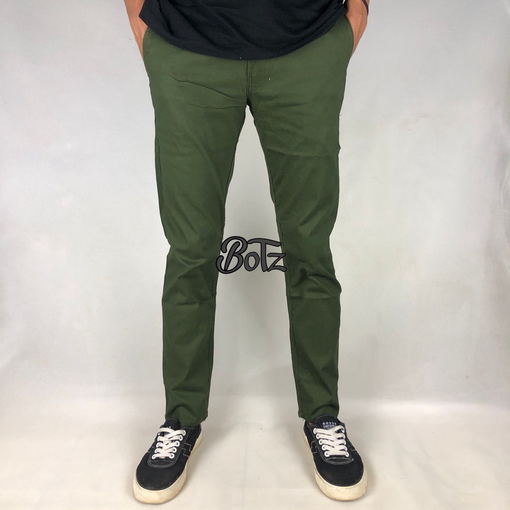 BOTZ Celana Panjang Chino Selvedge Regular Fit (28-45) Chino Long Pants Mocca Regular Fit