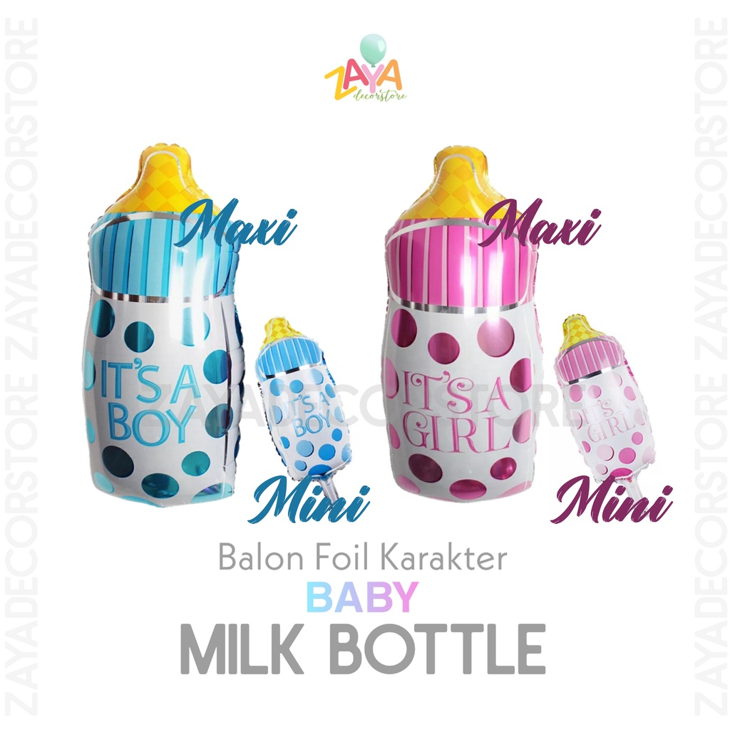 Balon Foil Karakter BABY MILK BOTTLE BOY / GIRL
