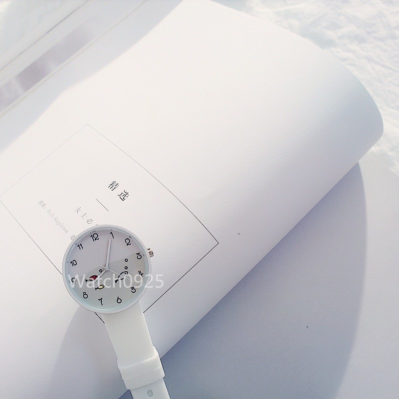 JAM TANGAN WANITA HARAJUKU COUPLE JELLY GAYA KOREAN SIMPLE JAM FASHION MEN WOMEN RANTAI CRYSTAL W87