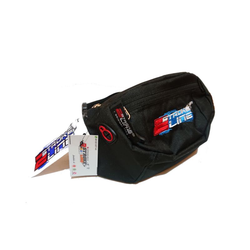 TAS SELEMPANG WAISTBAG ORIGINAL PRODUCT  2 STROKE LINE INDONESIA RACING 2 TAK KAWASAKI SUZUKI YAMAHA