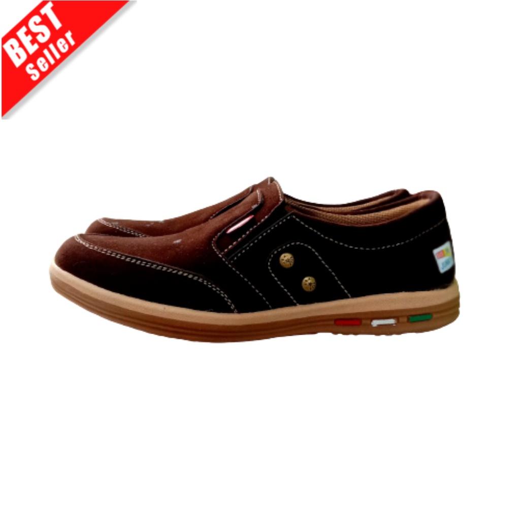 Sepatu Slip On Kulit Pria Original