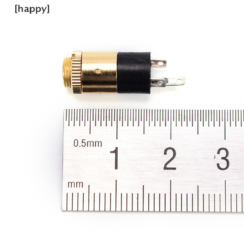 Ha 5pcs Pj392 Jack Audio 3.5mm Female Warna Emas Untuk Headphone