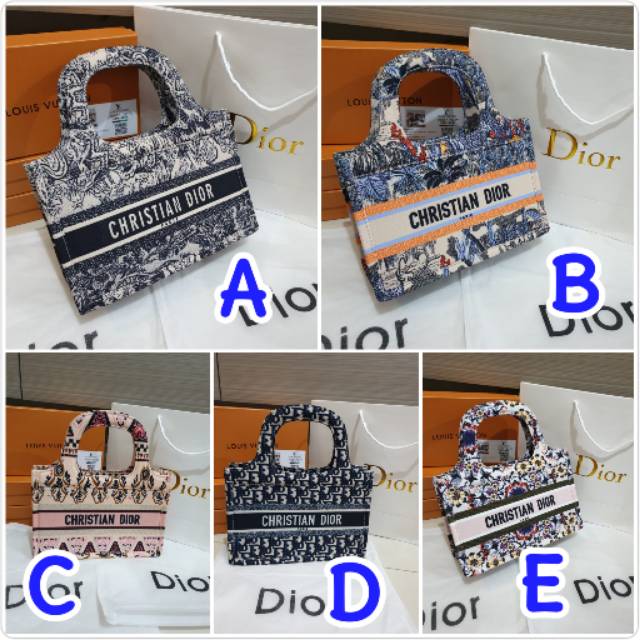 Tas Fashion Dior book  tote mini