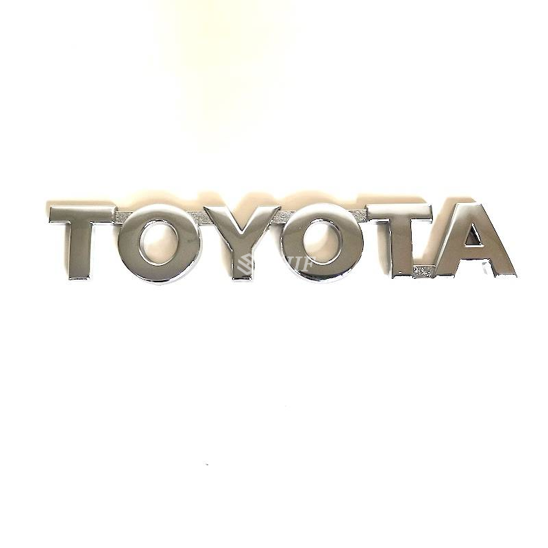 1pc Stiker Emblem Logo Toyota Hilux Bahan Abs Warna Krom / Hitam / Merah Untuk Bagasi Belakang Mobil