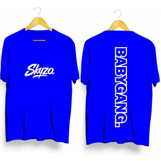  Kaos  Distro SKYZO BABYGANG  TULISAN Shopee Indonesia