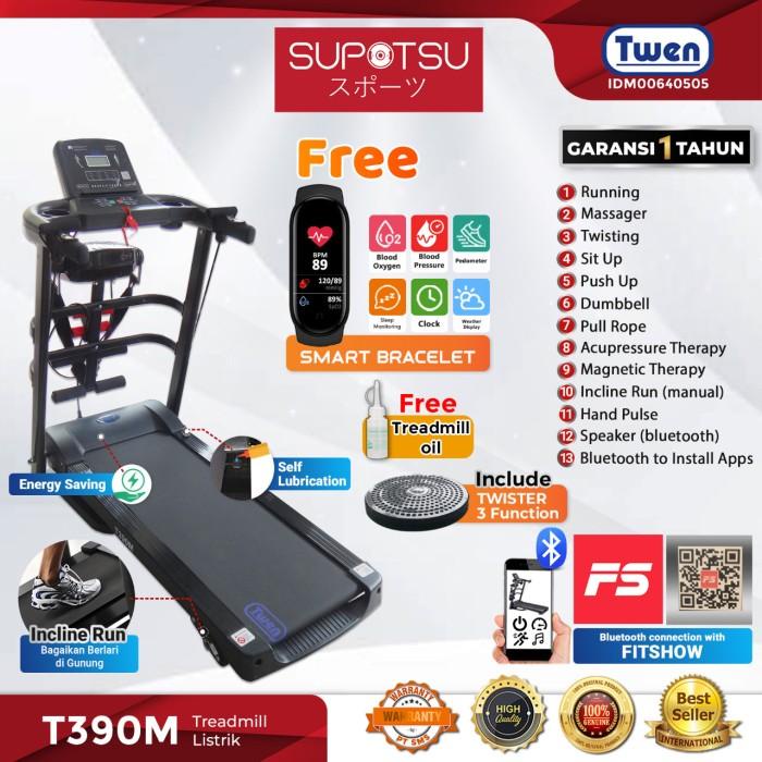 Sppedo Treadmill Elektrik Twen T390M / Treadmill Multifungsi / Treadmil