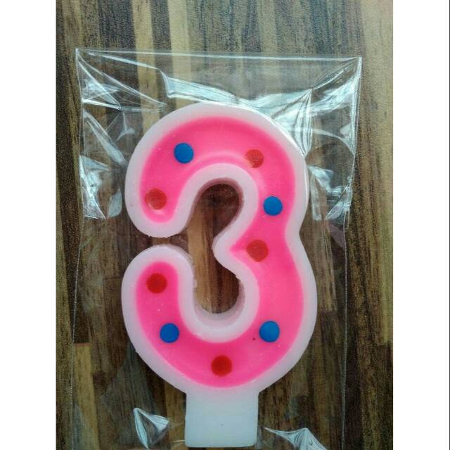 Lilin Ulang Tahun Angka # 3