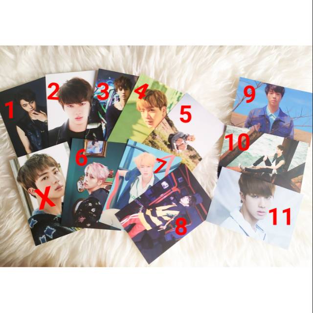 BTS JIN ARMYPEDIA POSTCARD