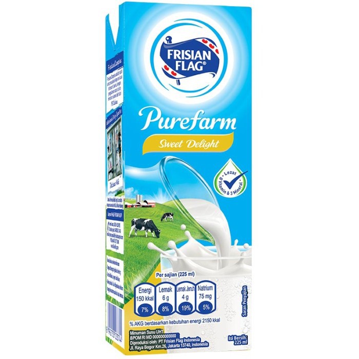 

Frisian Flag Susu Cair Uht Sweet Delight 225Ml