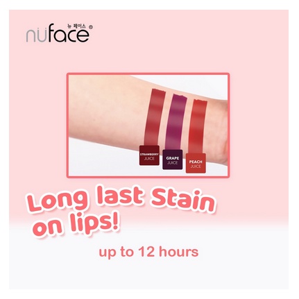 NUFACE JUICY Lip Tint-Lip Balm-Lip Gloss-Lipstik 2.3ml