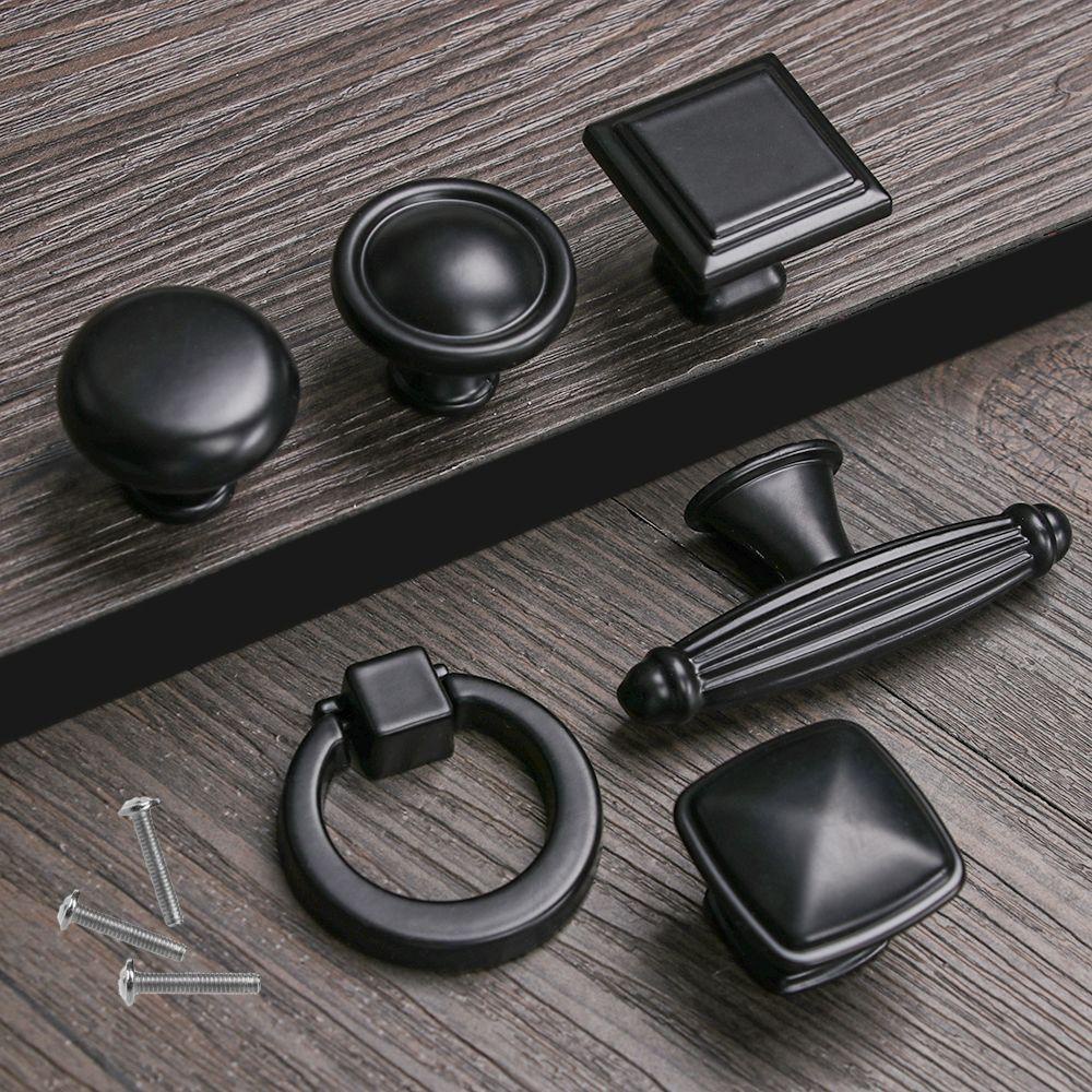 Preva Tarikan Lemari Kabinet Perangkat Keras Lemari Dresser Variasi Gaya Black Series Furniture Door Handle