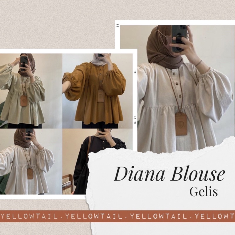 Diana Blouse Top Black Powder Black Ginger Bread Gingerbread Ginggerbread by Gelis.Shop Gelis