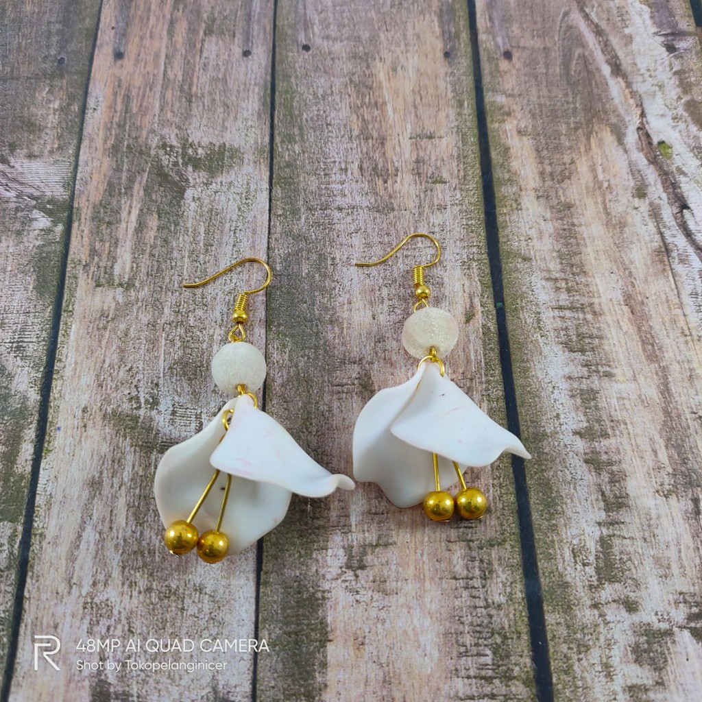 Anting Mutiara Sintesis Handmade Style korean By Tokopelanginicer