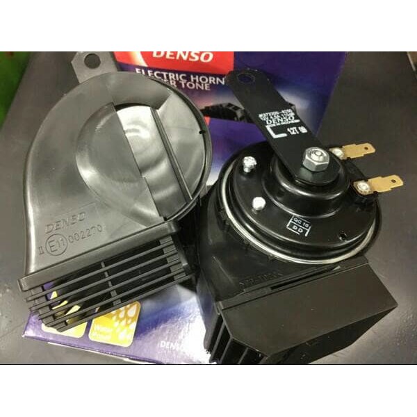 Cuci Gudang Klakson Keong Denso Waterproof Satu Set + Kabel Relay Denso Original