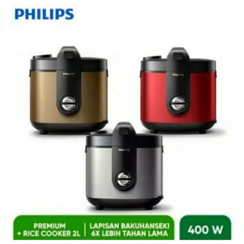 Philips Rice Cooker 2 L HD3138 Premium Plus Magic Com Philips